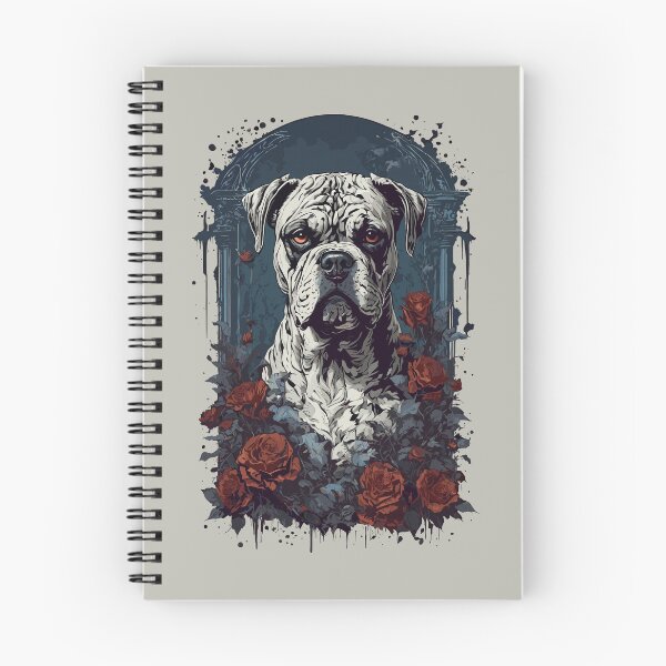 Item preview, Boxer Dog Gothic Floral designed and sold by faunathreads.