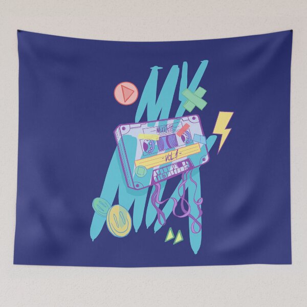 Item preview, Cool Retro Cassette Mixtape designed and sold by IggysArrrt.