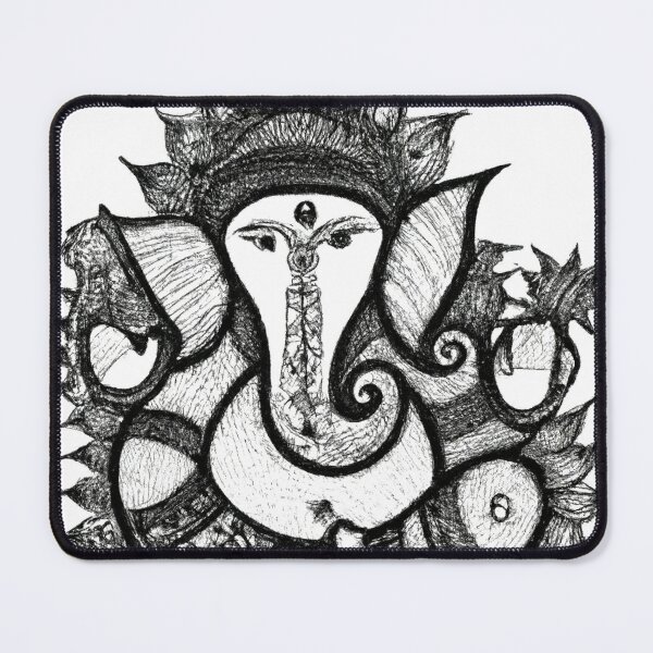Lord Ganesha Black and White Sketch, Ganesh Drawing, Wall Decor, Religious  Happy Painting, Peaceful Home, Artistic Art Craft Painting - Etsy Hong Kong