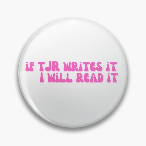Item preview, if TJR writes it, I will read it (pink) designed and sold by MMMdesigns97.