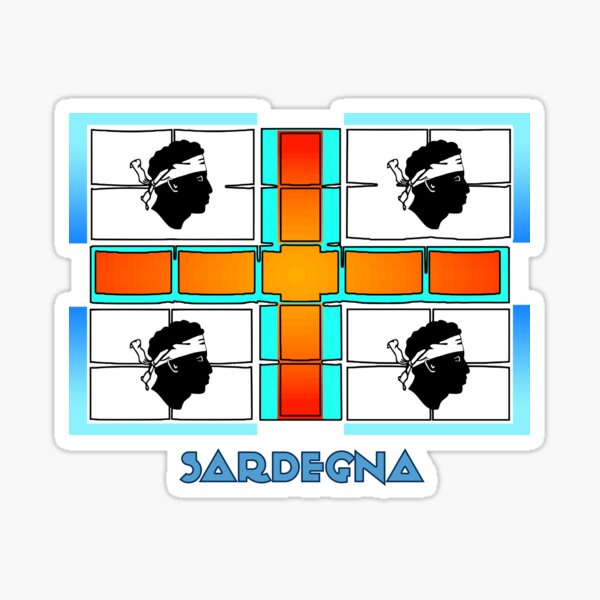 Impression Photo For Sale Avec L'œuvre « Carte Drapeau Sardaigne, Italie, Région Italienne. » De L'artiste Marosharaf