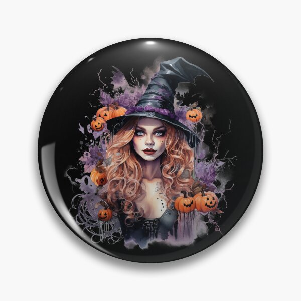 Artikelvorschau, Wunderschöner Hexen-Halloween-Hexen-Aquarell-Stil entworfen und verkauft von AnnaMDesign.