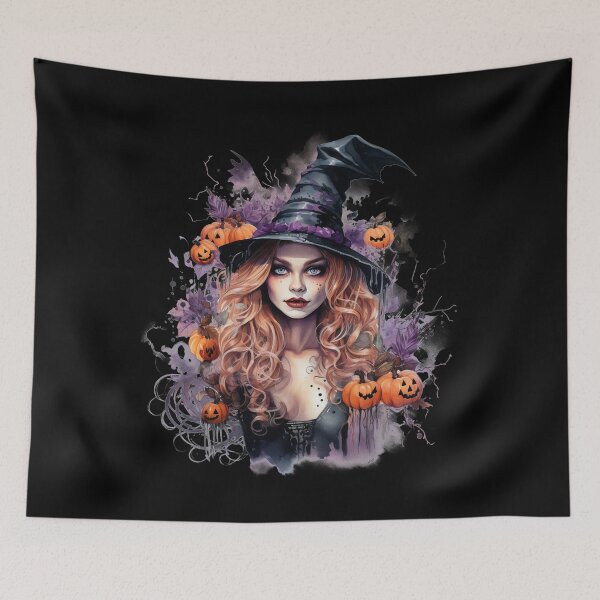 Item preview, Beautiful Witch Halloween Witch Watercolor Style designed and sold by AnnaMDesign.