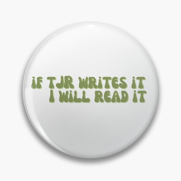 Item preview, if TJR writes it, I will read it (green) designed and sold by MMMdesigns97.