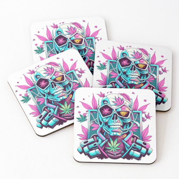 Item preview, Diseño de calavera de lince psicodélico rosa designed and sold by ShopSunday.