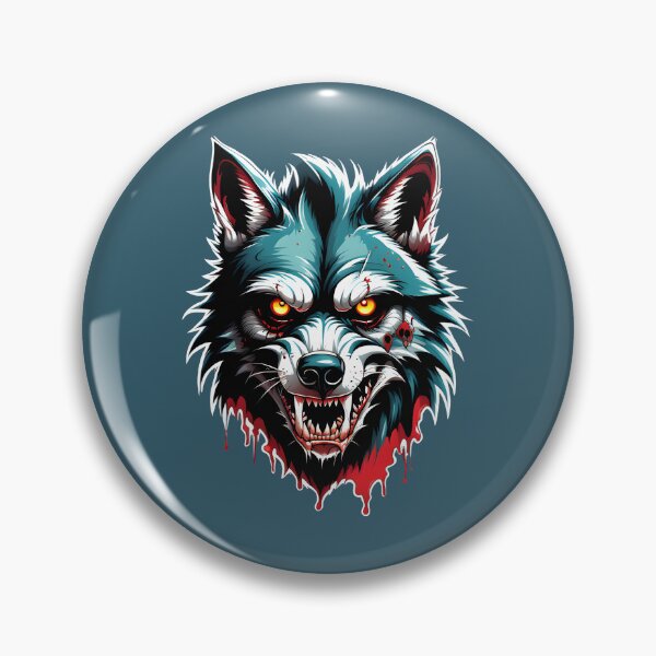 Item preview, scary wolf designed and sold by SketchysDESIGNS.