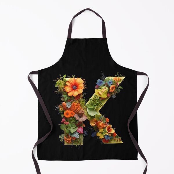 Artikelvorschau, Blumen-K-Anfangsbuchstabe floral entworfen und verkauft von EnigmaStitcher.