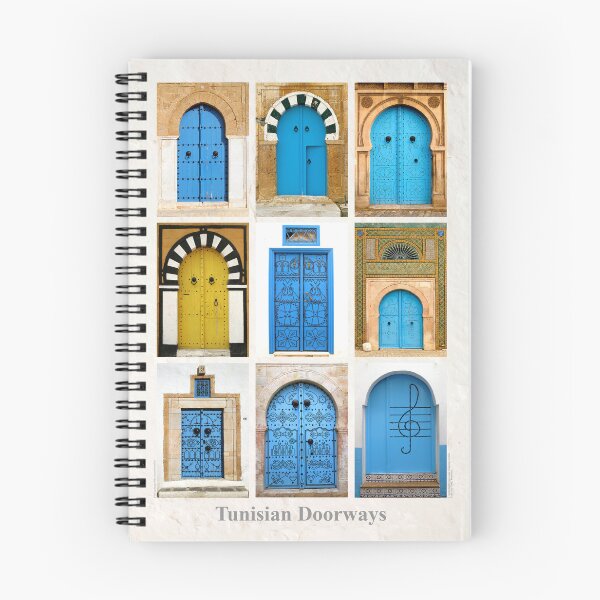 Item preview, Traditional Tunisian doorways from Sidi Bou Said designed and sold by Postertale.