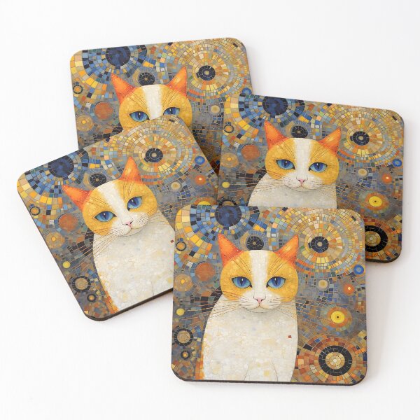 Item preview, Gustav Klimt Cat Style designed and sold by Yana Grech.