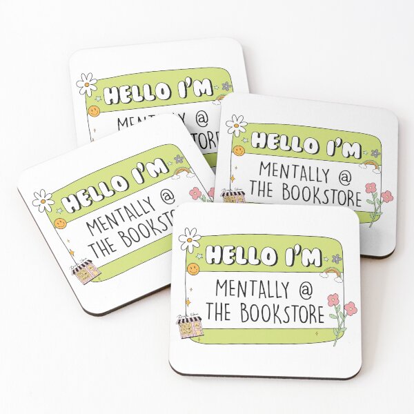 Item preview, Hello Im Mentally At The Bookstore Sticker bookish Sticker book lover gift bookish Merch Kindle Sticker Smut Reader reading lover Kindle Lover designed and sold by SouQ-Art.