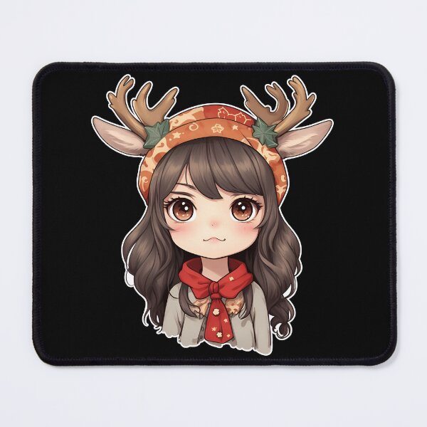 Item preview, Whimsical Fall Deer Girl Anime Illustration designed and sold by iladyclothing.