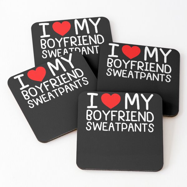 Item preview, I Love My Boyfriend Sweatpants I Heart My Boyfriend designed and sold by BunBuntheDog-.