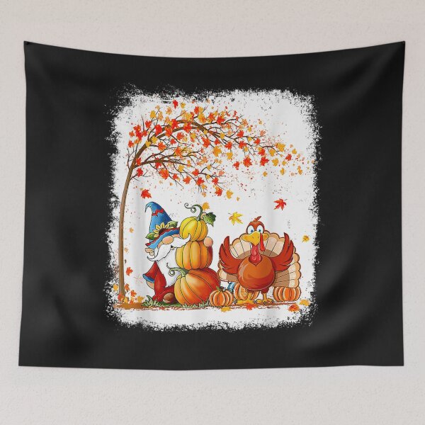 Item preview, Happy Thanksgiving Turkey Gnome Pumpkin Autumn Fall Leaves designed and sold by William Parker.