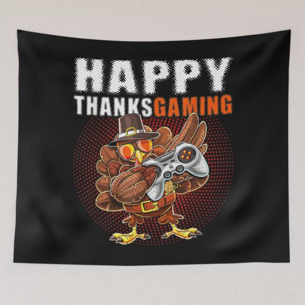 Item preview, Happy Thanksgiving Video Game Dabbing Turkey Pilgrim Boy designed and sold by William Parker.