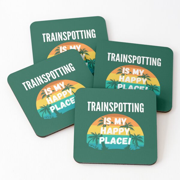 Item preview, Trainspotting Is My Happy Place, Vintage Retro Sunset Design designed and sold by WILLArtCrafts.