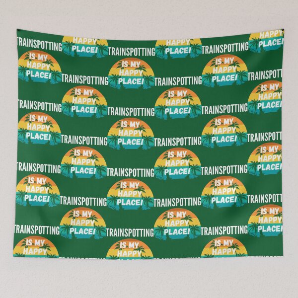 Item preview, Trainspotting Is My Happy Place, Vintage Retro Sunset Design designed and sold by WILLArtCrafts.