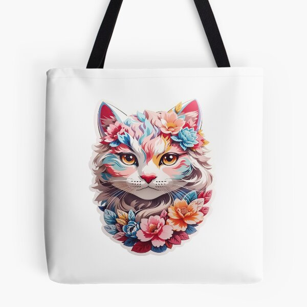 Item preview, Cute Cat with Flowers and Starry Fur designed and sold by iladyclothing.