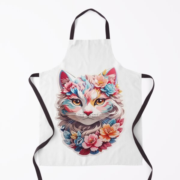 Item preview, Cute Cat with Flowers and Starry Fur designed and sold by iladyclothing.