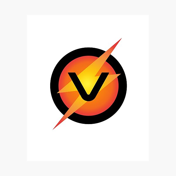 Aperçu de l'œuvre Monogramme V Super Hero Lightning Bolt créée et vendue par simplymonogram.