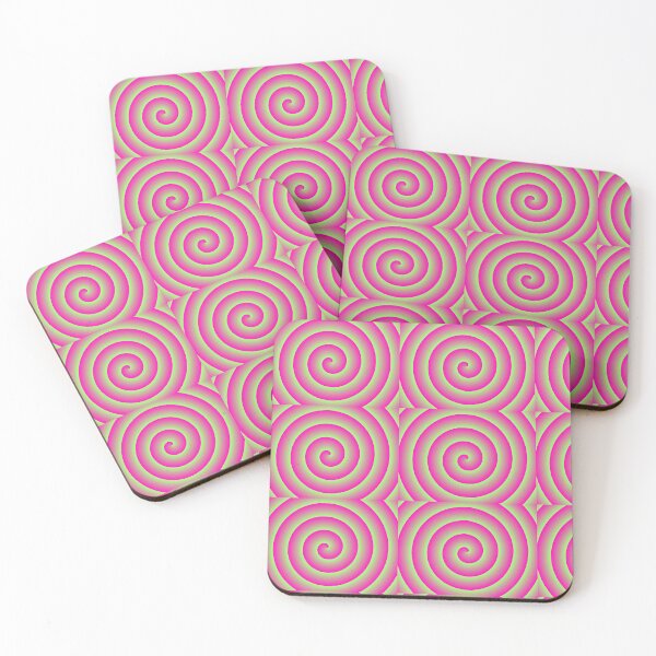 Item preview, Remolinos rosas y verdes. designed and sold by LettersOnStuff.