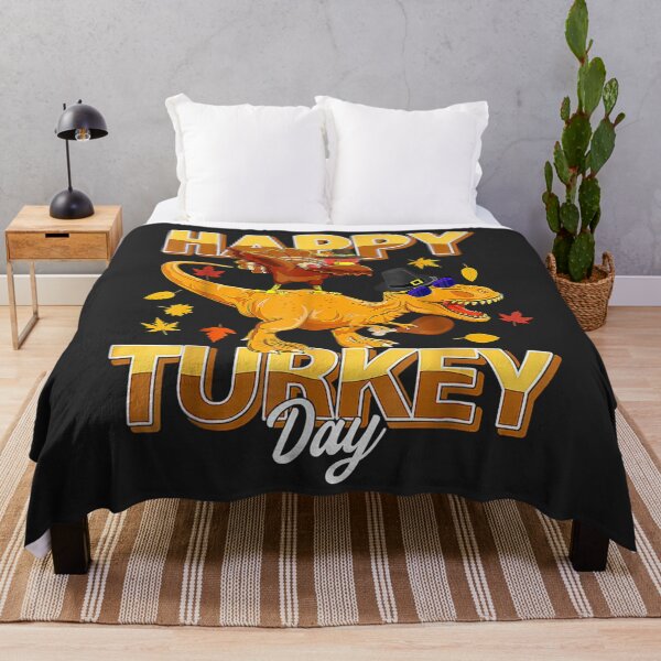 Item preview, Happy Turkey Day Dabbing Turkey Saurus T rex Thanksgiving designed and sold by William Parker.