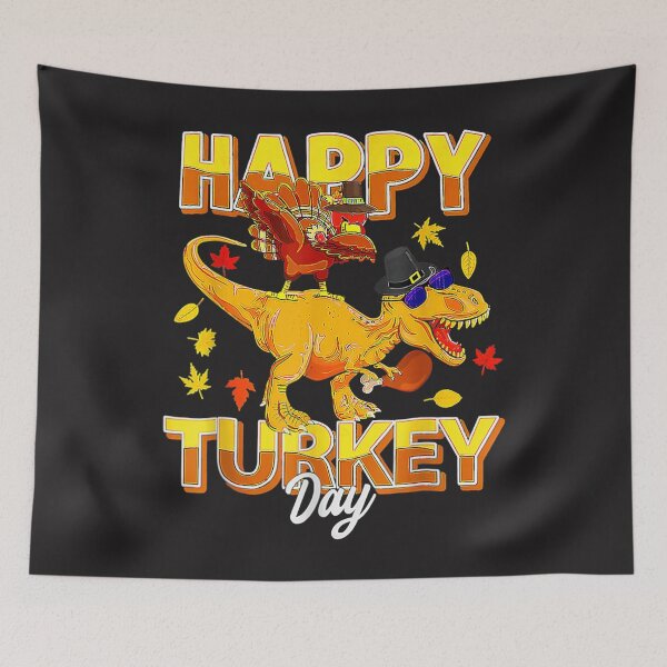 Item preview, Happy Turkey Day Dabbing Turkey Saurus T Rex Thanksgiving designed and sold by William Parker.