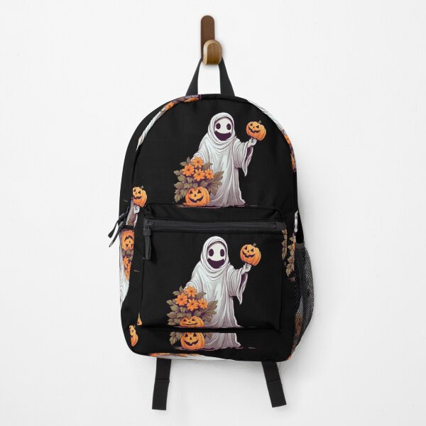 Item preview, Vintage Floral Ghost Halloween with Pumpkin designed and sold by ArtFromBeyond.