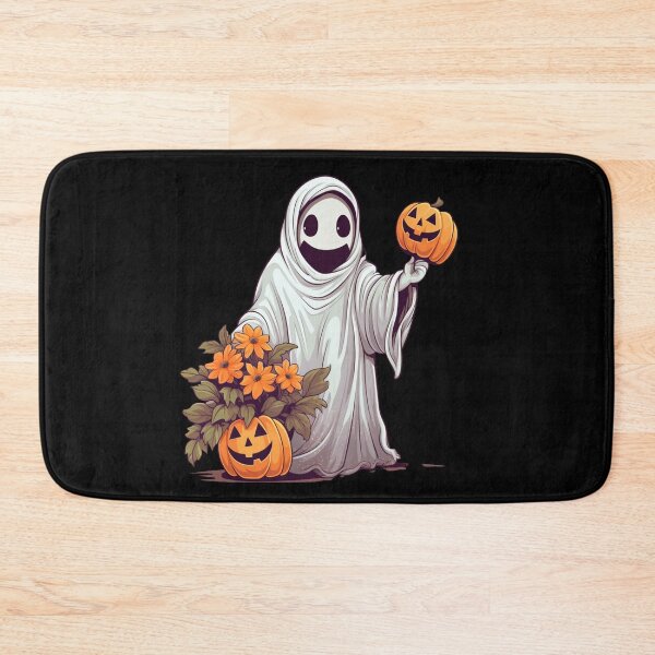 Item preview, Vintage Floral Ghost Halloween with Pumpkin designed and sold by ArtFromBeyond.