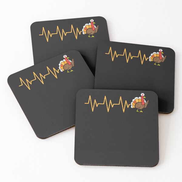 Item preview, Heartbeat Turkey Nurse Thanksgiving Scrub Top Fall RN ICU ER  designed and sold by William Parker.