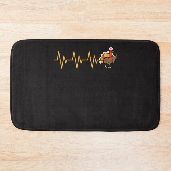 Item preview, Heartbeat Turkey Nurse Thanksgiving Scrub Top Fall RN ICU ER  designed and sold by William Parker.