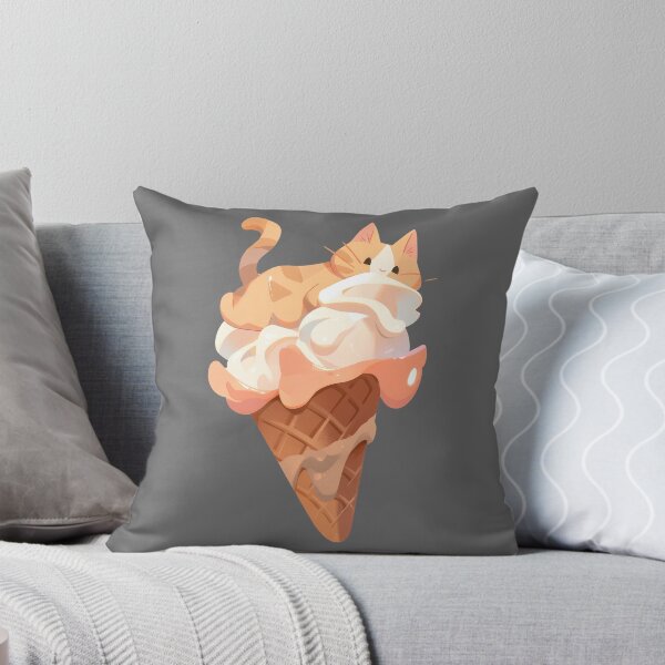 Item preview, Ice cream Cat - salted caramel Kitty cone designed and sold by Sara-Design2.