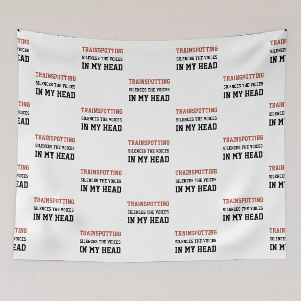 Item preview, Trainspotting Silences The Voices In My Head designed and sold by WILLArtCrafts.