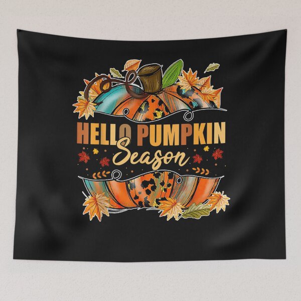 Item preview, Hello Pumpkin Season Leopard Autumn Season Lovers Fall Vibes designed and sold by William Parker.