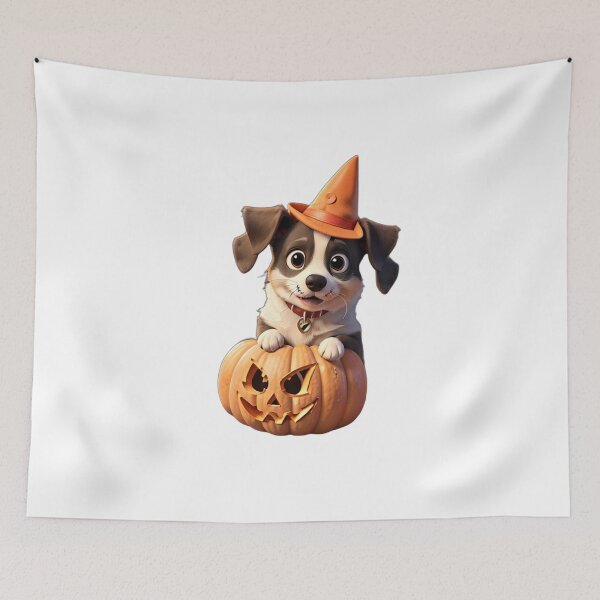 Item preview, Cute Halloween Dog, Pumpkin Dog, Cute Pumpkin Dog, Cute Dog Halloween, Halloween Dog, Halloween Dog Cute designed and sold by DESIGNERSSHOPP.