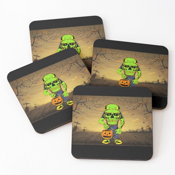 Item preview,  Cute Frankenstein on Halloween night designed and sold by Ssuwicha.