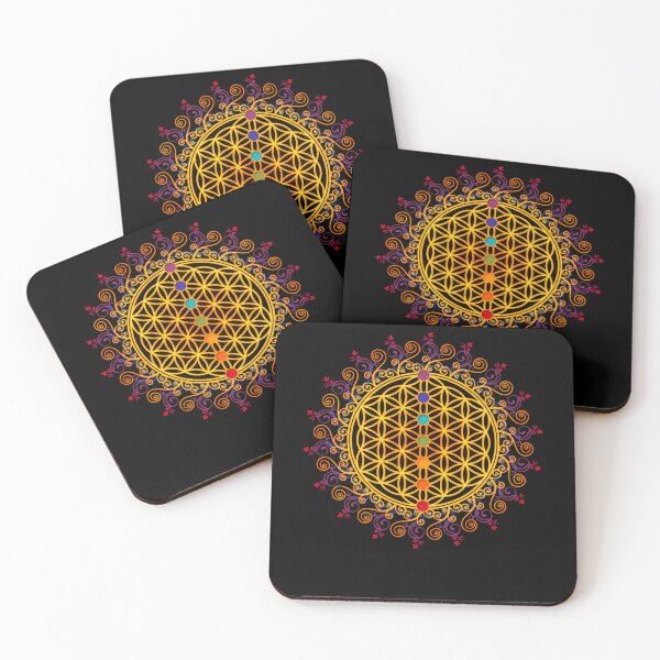 Item preview, FLOWER OF LIFE CHAKRAS designed and sold by PatienceReault.