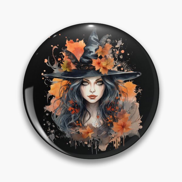 Artikelvorschau, Wunderschöner Hexen-Halloween-Hexen-Aquarell-Stil entworfen und verkauft von AnnaMDesign.