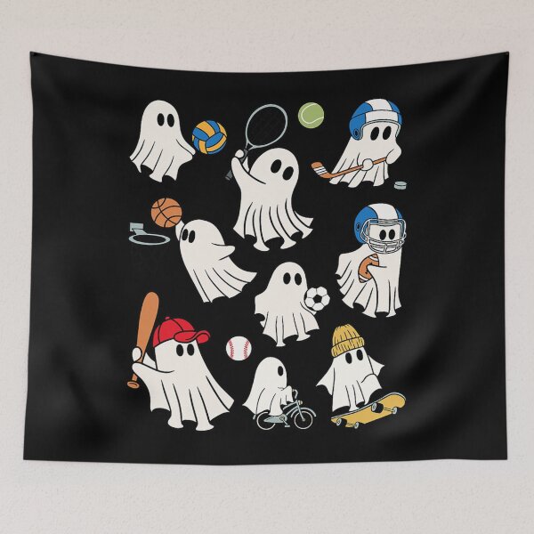 Item preview, Halloween Collection of Many Cute Baby Ghosts Sports Funny designed and sold by Robertsonartist.