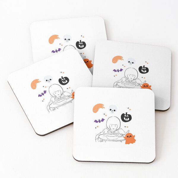 Item preview, Extraordinary attorney and her favorite rice rolls & Cute halloween background designed and sold by paintingtour.