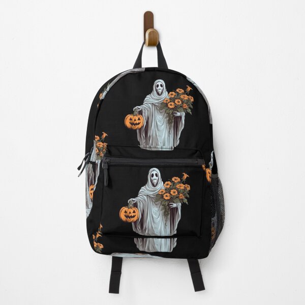 Item preview, Vintage Floral Ghost Halloween with Pumpkin designed and sold by ArtFromBeyond.