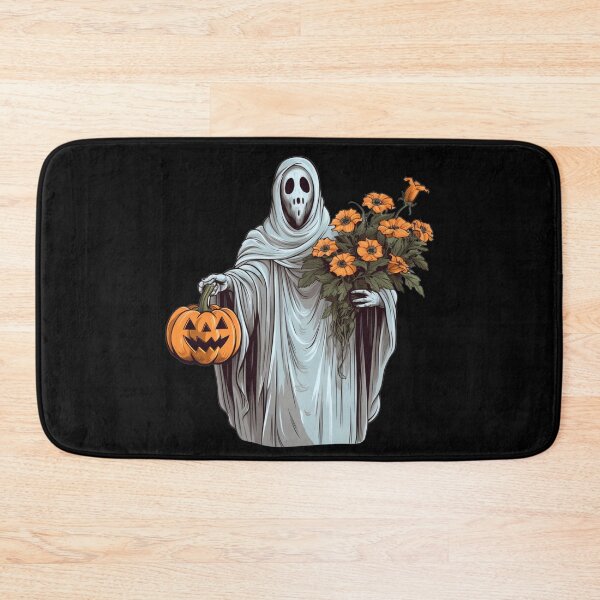 Item preview, Vintage Floral Ghost Halloween with Pumpkin designed and sold by ArtFromBeyond.