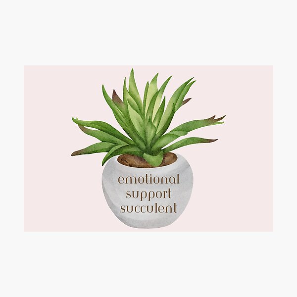 Item preview, Emotional Support Succulent designed and sold by erikannegarcia.