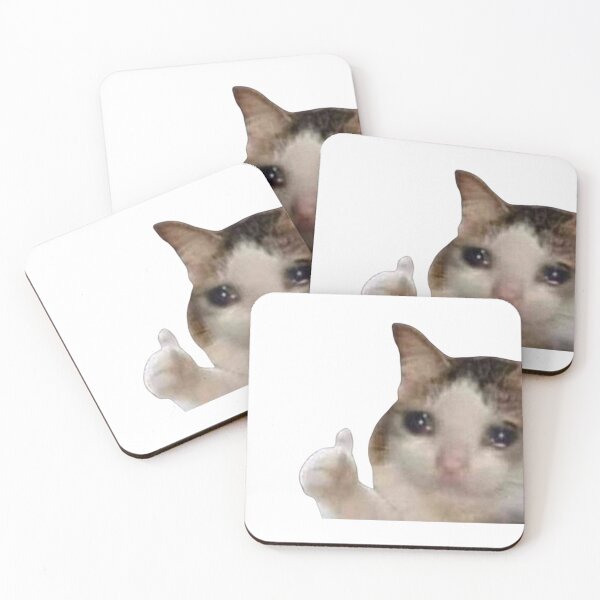 Item preview, cat crying meme designed and sold by UniqueDesignOK.