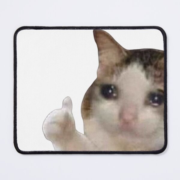 Item preview, cat crying meme designed and sold by UniqueDesignOK.