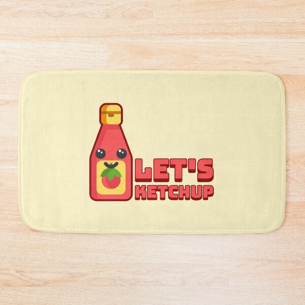 Item preview, Let's Ketchup! Cute and Punny Ketchup Bottle Cartoon designed and sold by PMCreative.