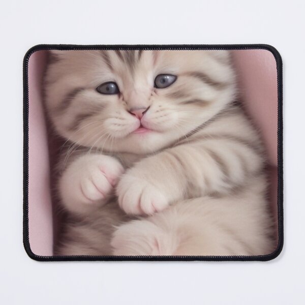 Item preview, Chubby kitten with pink designed and sold by m-y-A-I-A-R-T-.