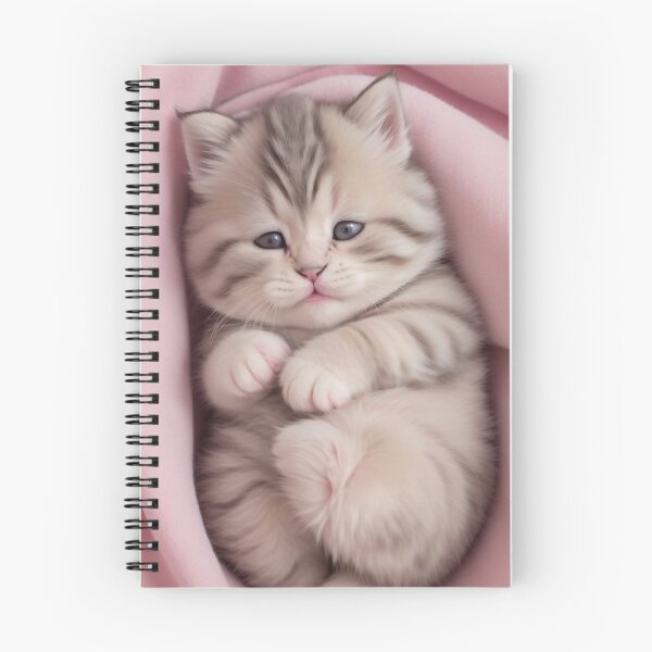 Item preview, Chubby kitten with pink designed and sold by m-y-A-I-A-R-T-.