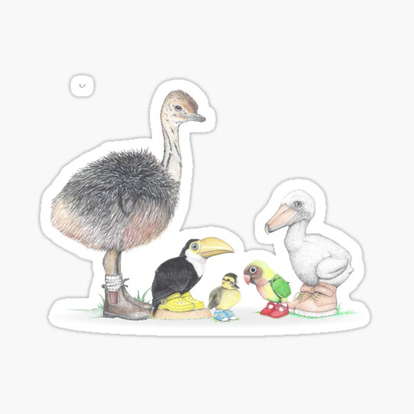 Item preview, Baby Birds in Shoes Group designed and sold by JimsBirds.