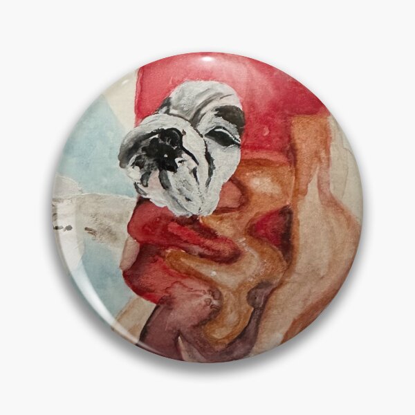 Item preview, Eggnog the Bulldog in a Hot Dog Suit designed and sold by beckytarbox.