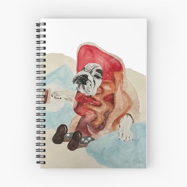 Item preview, Eggnog the Bulldog in a Hot Dog Suit designed and sold by beckytarbox.